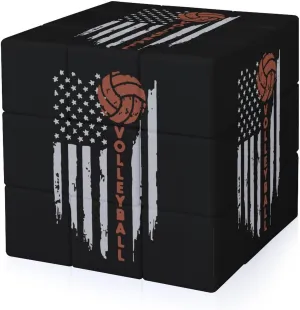Volleyball Flag Funny 3x3x3 Cube Smooth Lightweight Puzzle for Adult Graphic Printing Travel
