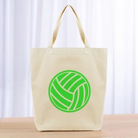Volleyball Ball Tote Bag - green