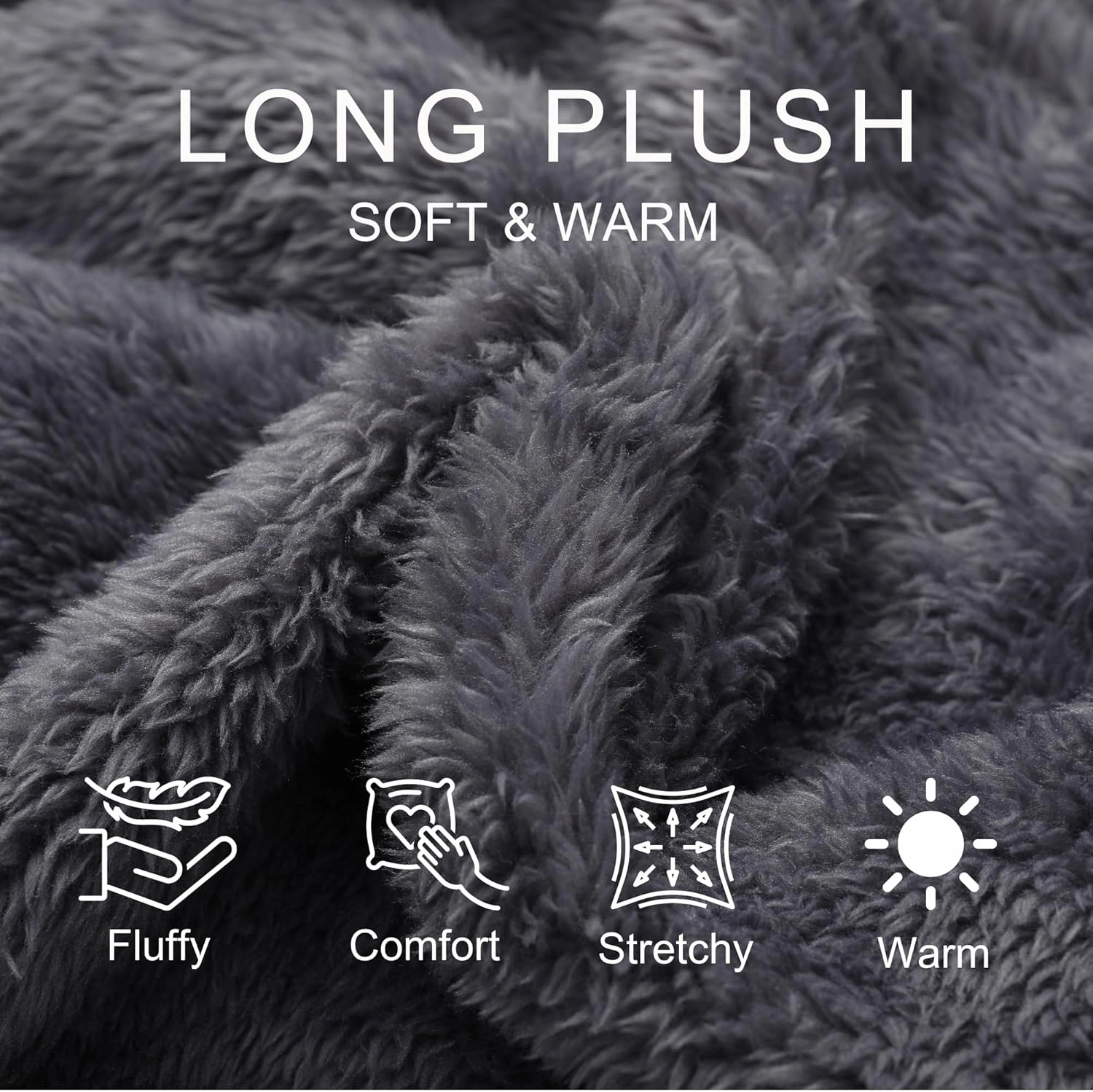 Vulcanodon Mens Robe Big and Tall with Hood, Full Length Plush Robe for Men Long Fleece Bathrobe
