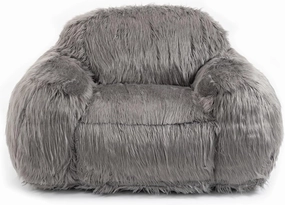 VZE Comfortable Bedroom Chair - Stylish Bean Bag Chairs for Adults and Kids with Filler Included(Grey)