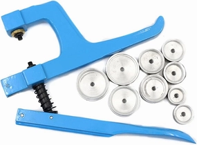Watch Tools Repair Press Stud Press Set Watchmaker Kit Blue Case Containing 9 Plastic Molds Watch repair tools