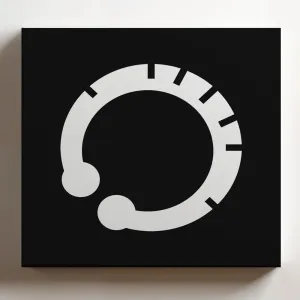(White, 20x20x1.25 In) Gallery Wrapped Canvas Wall Art Print of Torc - 100% Cotton, Ready to Hang, High-Definition Giclée Printing, Fade-Resistant, Modern Home & Office Décor for | BICUNCAe495516WH