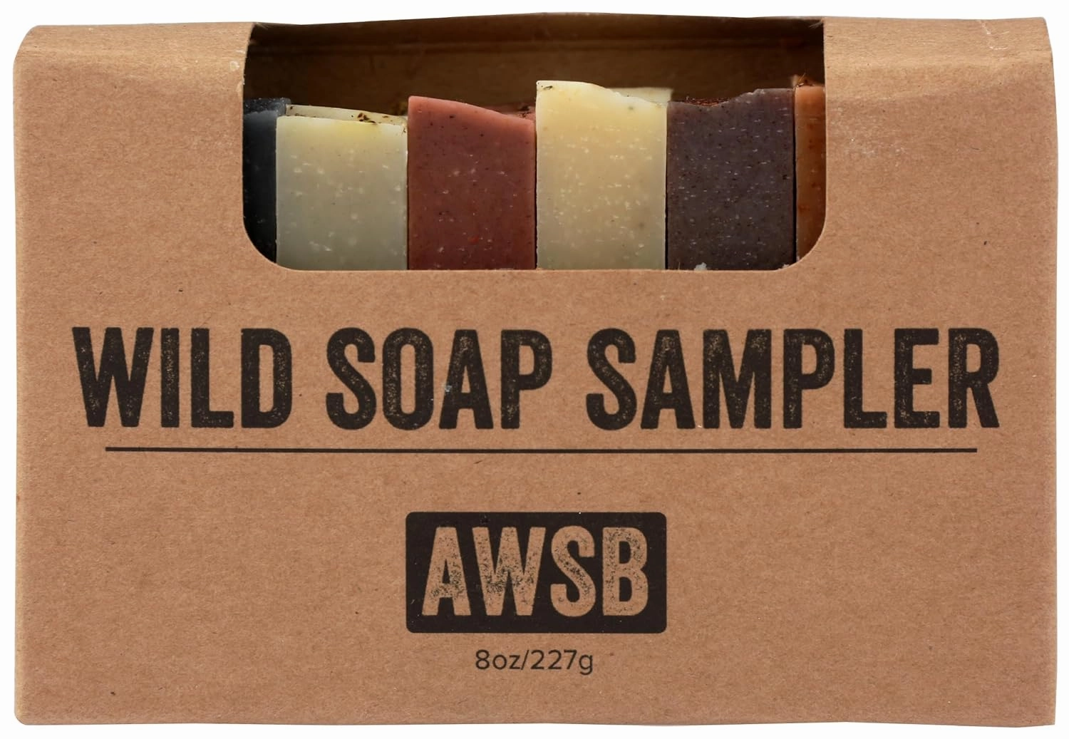 Wild Soap Sampler Gift Set, 8 Small All Natural Bar Soaps with Organic Ingredients, for Guests or Travel, Handmade