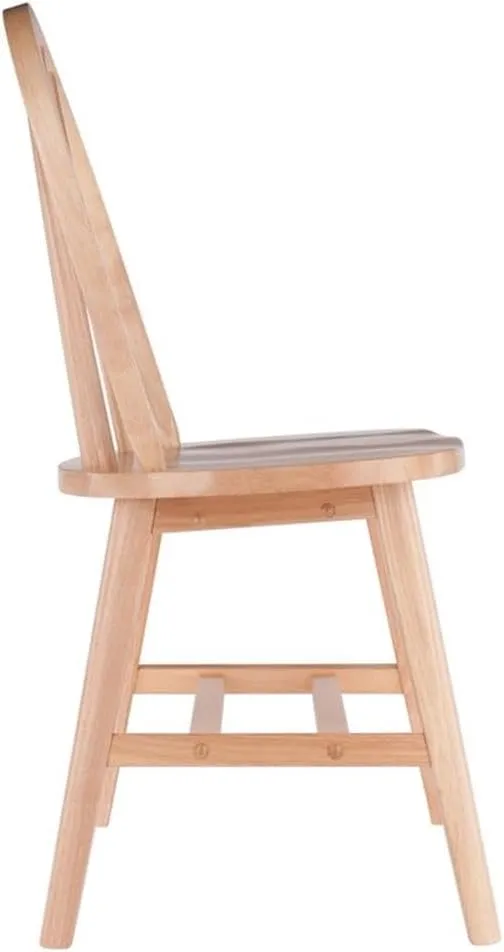 Winsome Windsor 2-Piece Chair Set, Solid Wood, Natural Finish
