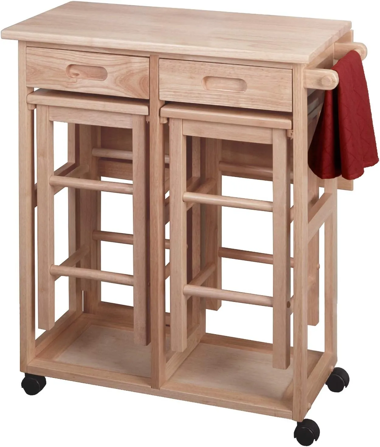 Winsome Wood Suzanne Kitchen, Square, Natural, Beech