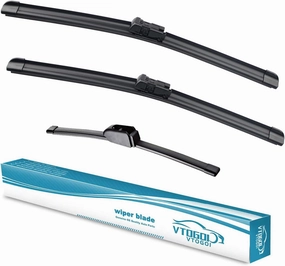 Wiper Blades With Rear Wiper Blades Set For 2018-2022 Jaguar F-Pace Automotive Replacement Windshield Wiper Blades, That Meet OEM Quality Easy DIY Install 26" 18" 13"(Set of 3)