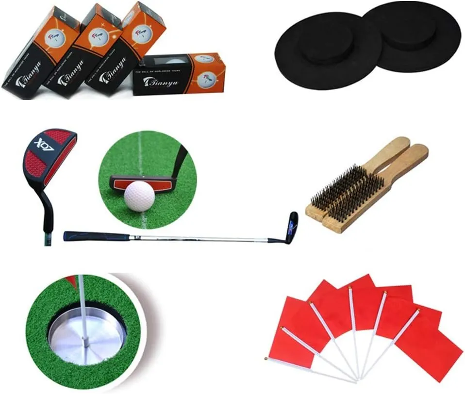 Women Men Golf Putting Green System Professional Practice Green Long Challenging Putter Indoor/Outdoor Easy to Roll Up and Carry for Men