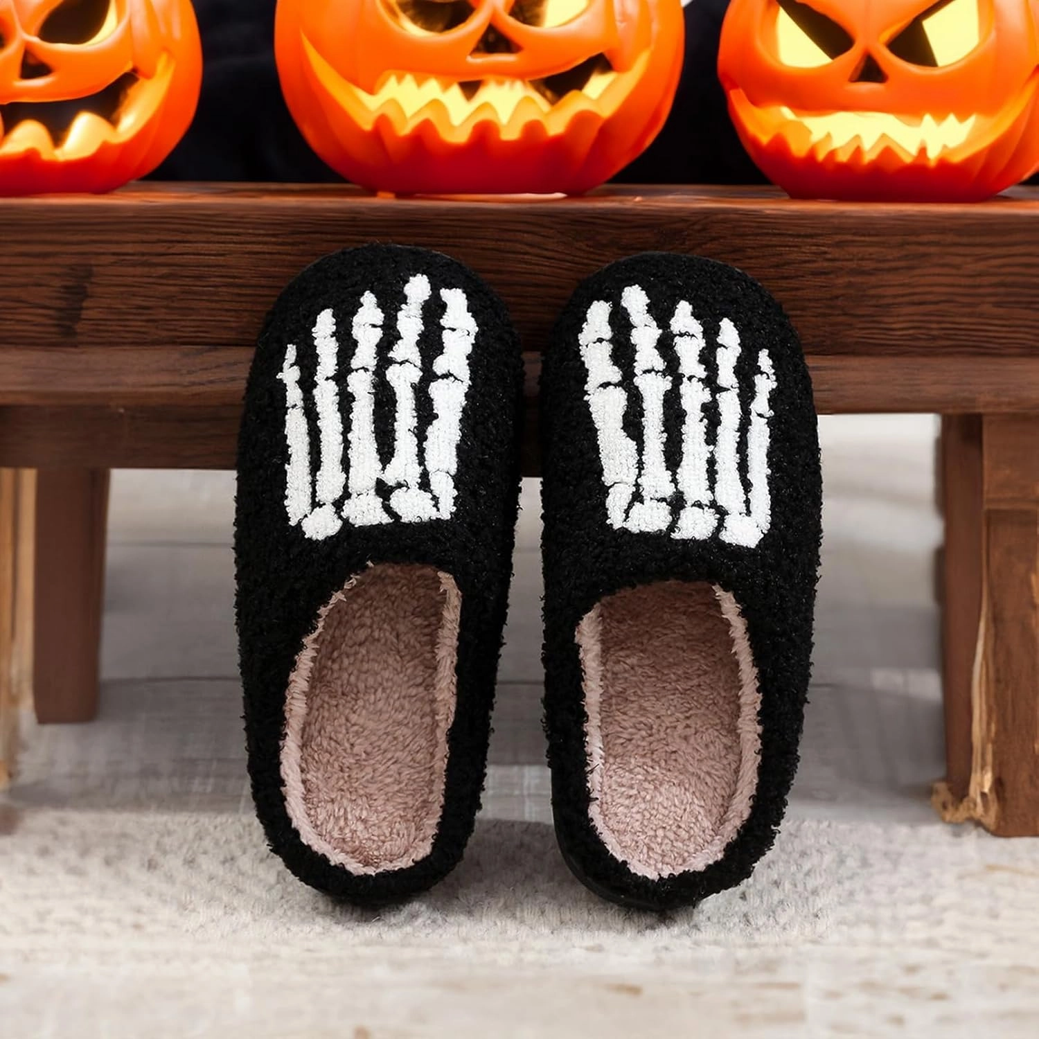 Women's and men's fluffy plush slippers, home slippers, cute warm shoes, indoor and outdoor girls' slippers, memory sponge, retro couple shoes