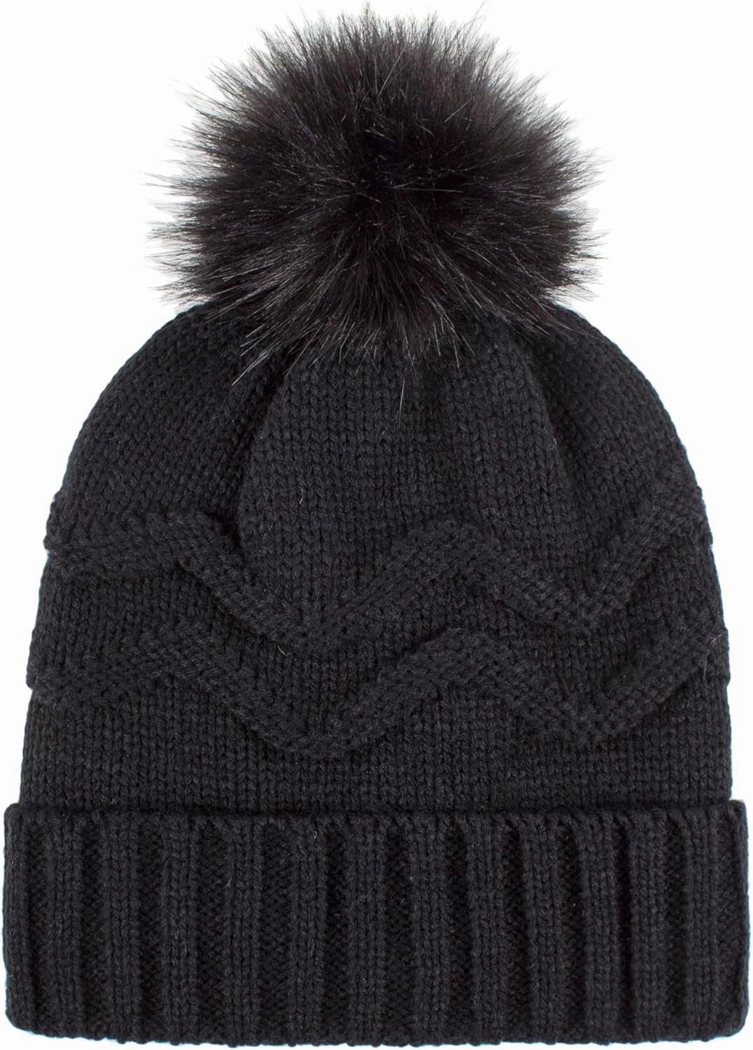 Women's Courtney Roll-Up Hat with Wispy Pom-Pom Purple/One Size
