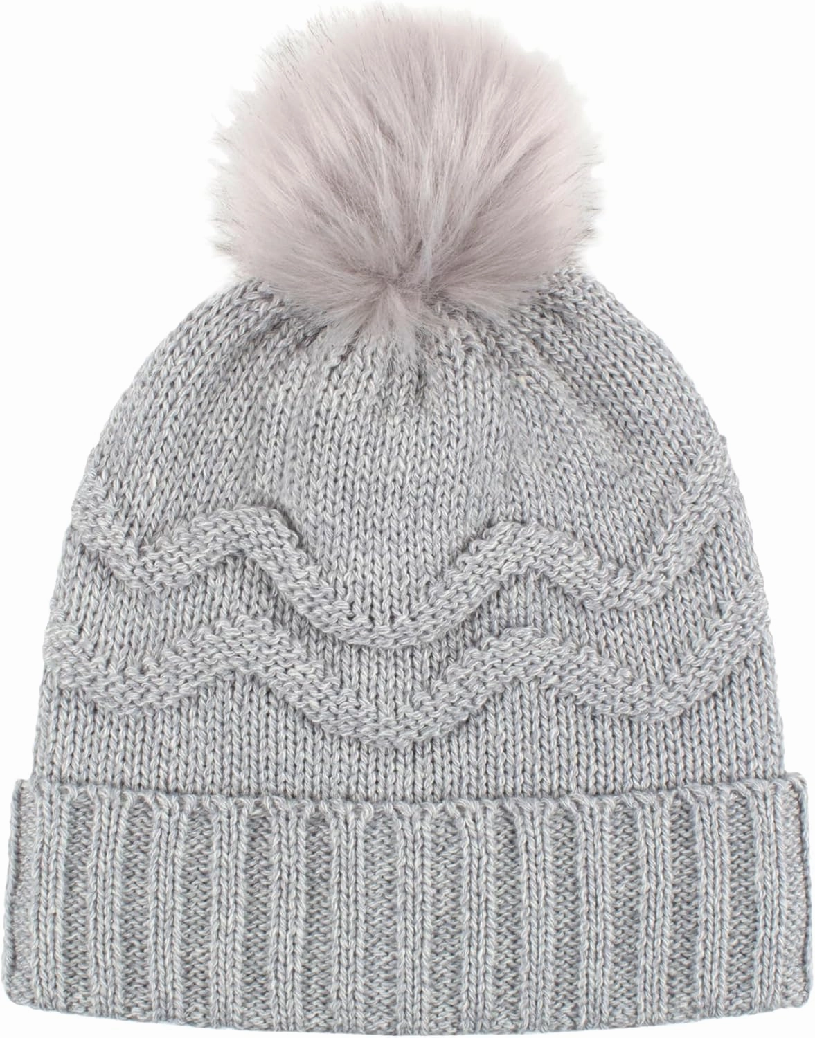 Women's Courtney Roll-Up Hat with Wispy Pom-Pom Purple/One Size