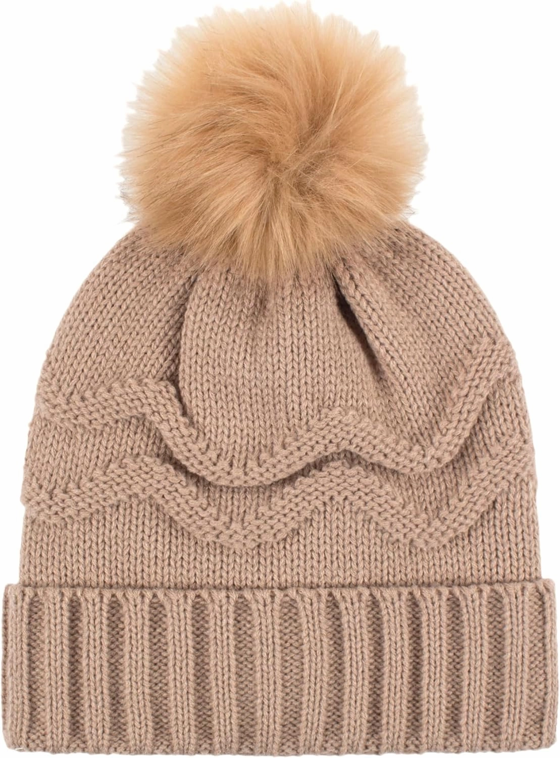 Women's Courtney Roll-Up Hat with Wispy Pom-Pom Purple/One Size