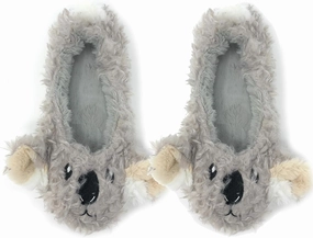 Women’s Travel Buddy Animail Plush House Slippers, Trip Fuuny Novelty Fuzzy Socks