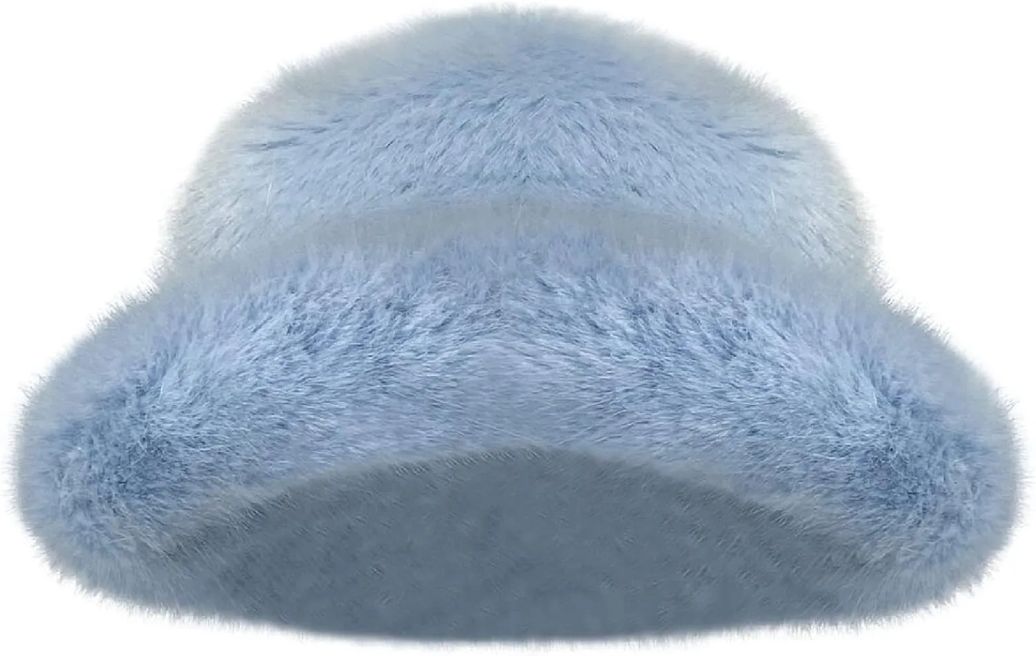 Women’s Fuzzy Fluffy Bucket Hat Winter Warmer Plush Hat Faux Fur Outdoor Fisherman Cap Casual Streetwear Accessory
