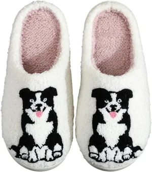 Women's Men's Fuzzy Memory Foam Slippers Fluffy Warm Comfort Light Weight Indoor Outdoor House Couple Shoes