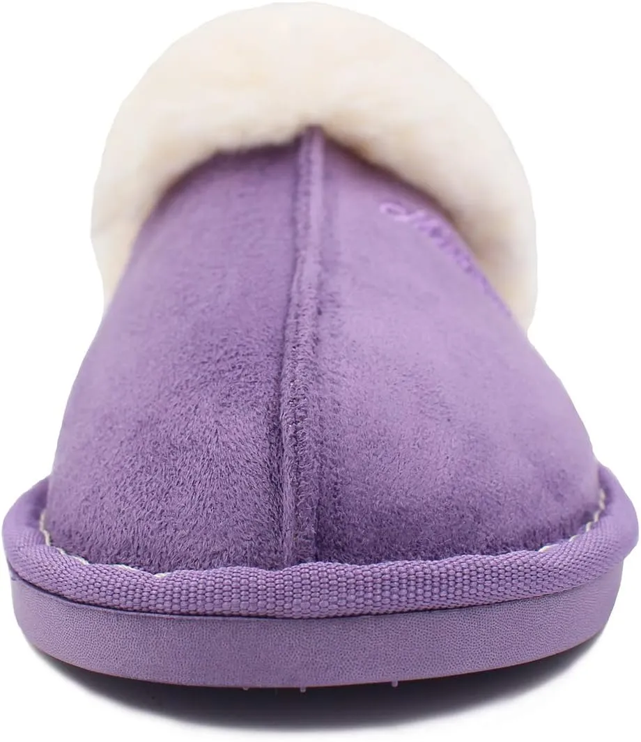 Womens Slippers Soft Plush Warm House Shoes Anti-Slip Fluffy Fur Indoor/Outdoor Slippers
