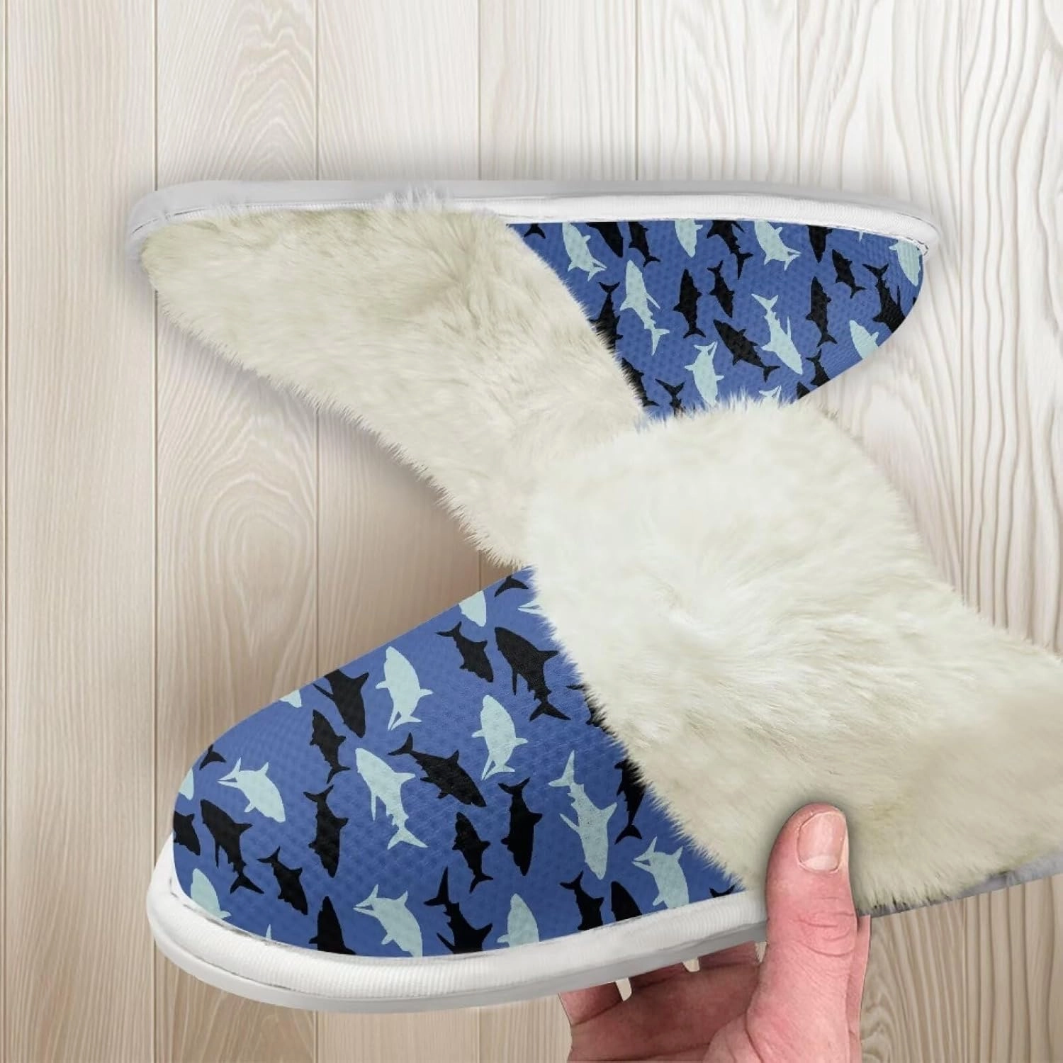 Womens Fuzzy Slippers with Fur Edges, Cute Plush House Shoes Fluffy House Slippers for Indoor and Outdoor