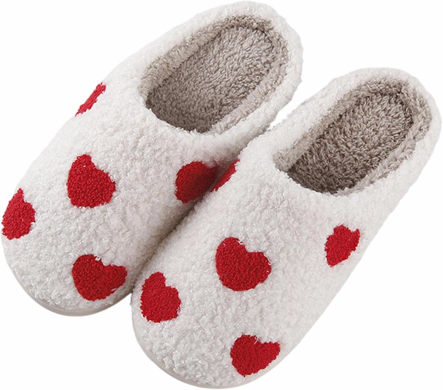 Womens Mens Slippers Retro Memory Foam Cute Cartoon Plush Fluffy Warm Fur Lined slippers Indoor House Home Winter Shoes