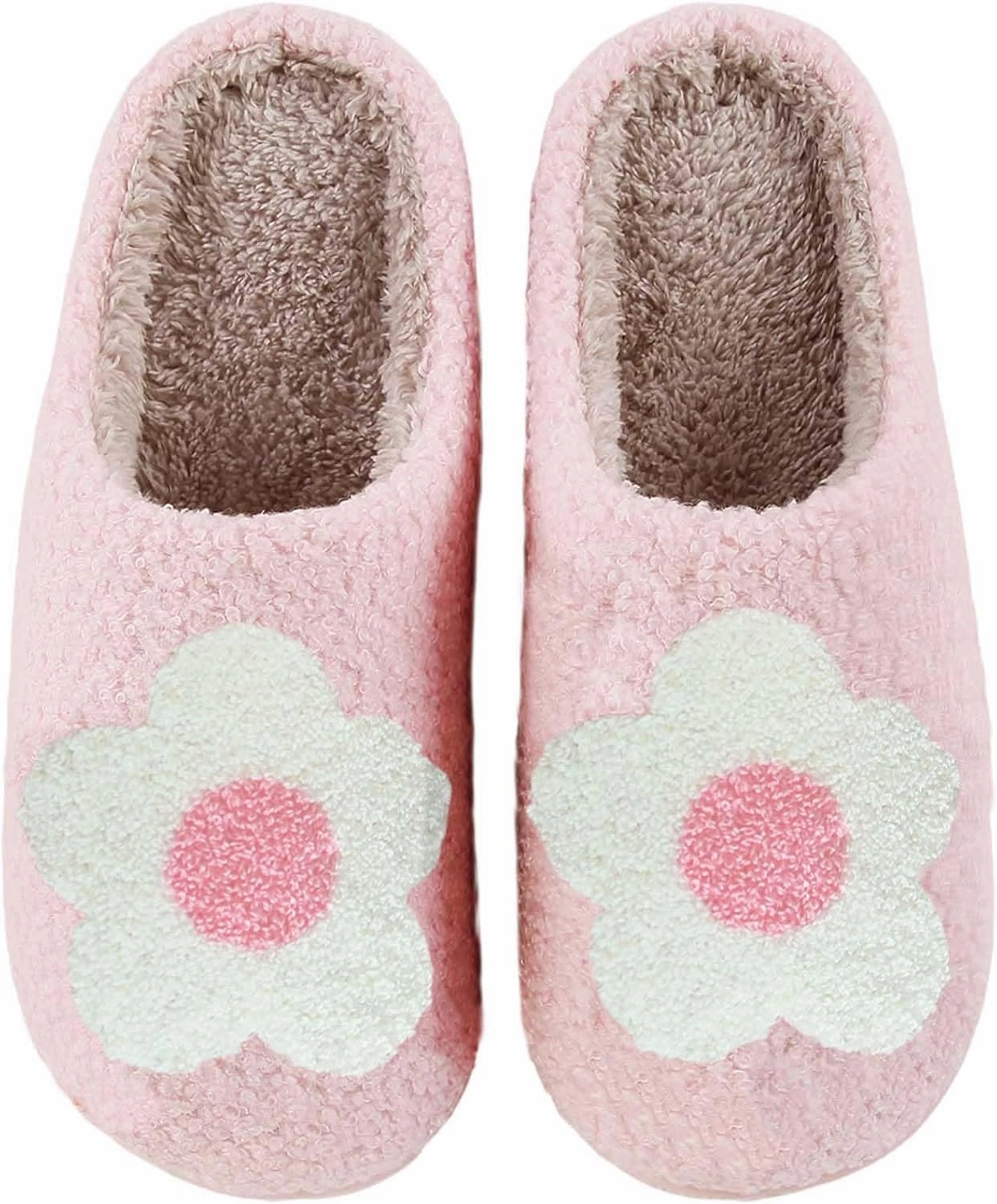 Womens Mens Slippers Retro Memory Foam Cute Cartoon Plush Fluffy Warm Fur Lined slippers Indoor House Home Winter Shoes