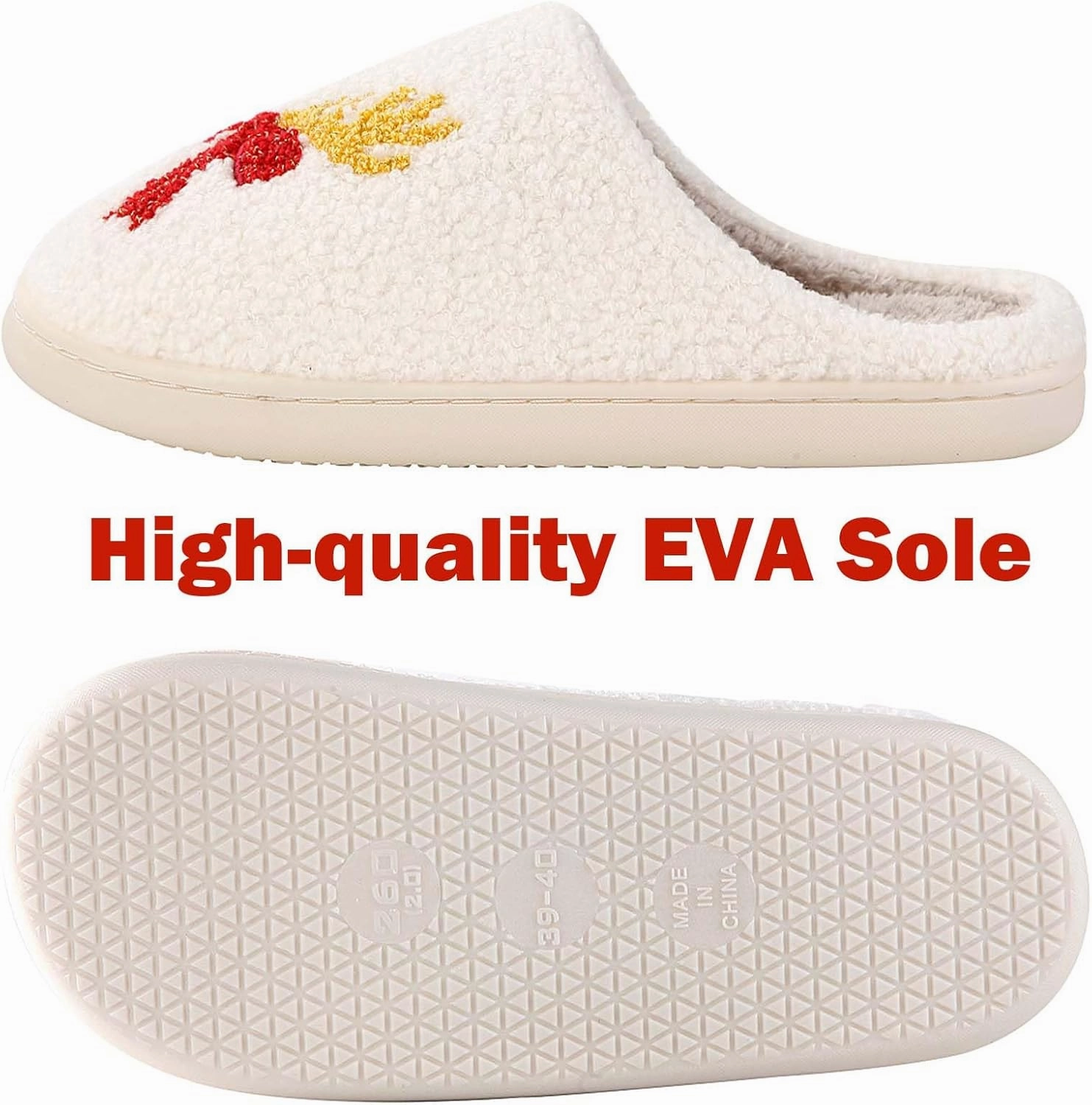 Womens Mens Slippers Retro Memory Foam Cute Cartoon Plush Fluffy Warm Fur Lined slippers Indoor House Home Winter Shoes