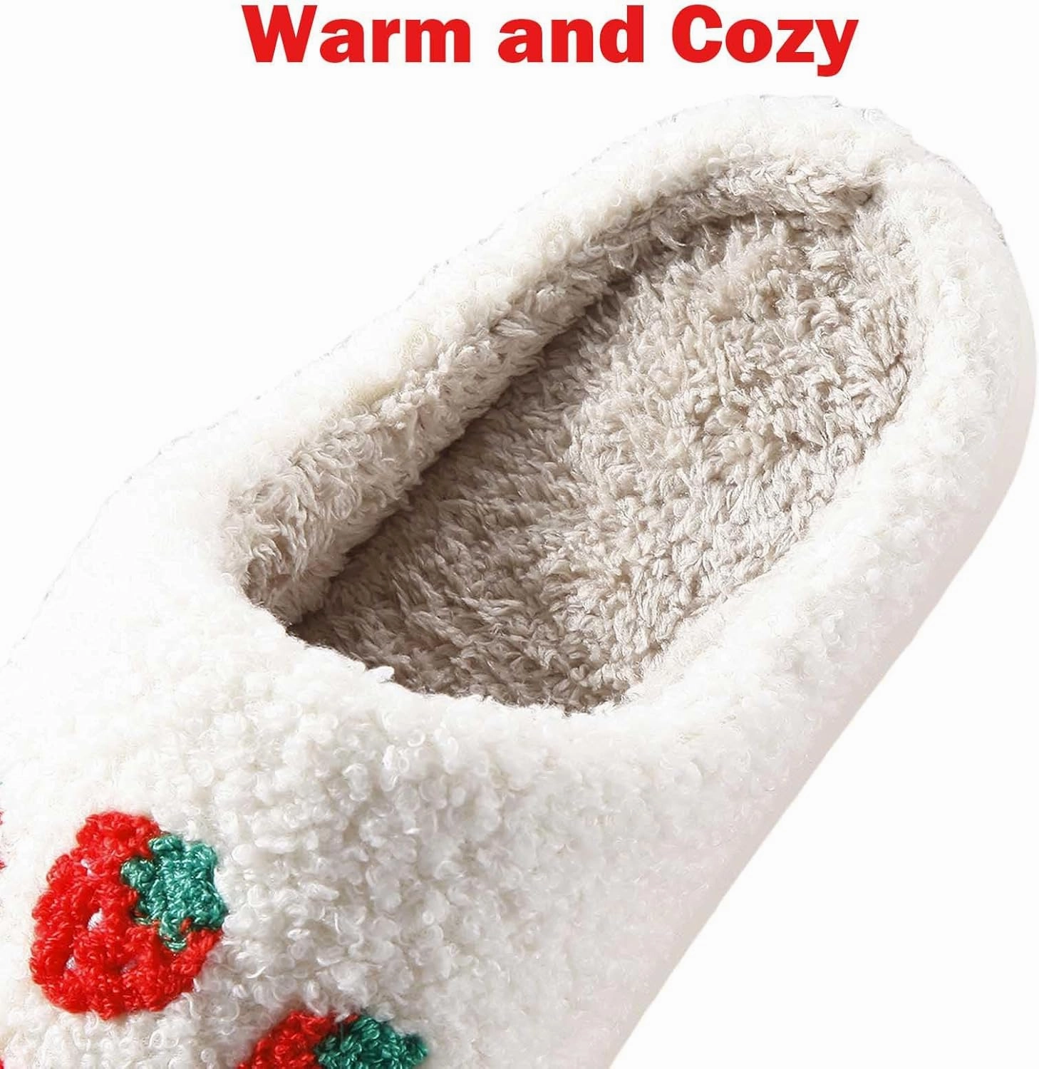 Womens Mens Slippers Retro Memory Foam Cute Cartoon Plush Fluffy Warm Fur Lined slippers Indoor House Home Winter Shoes