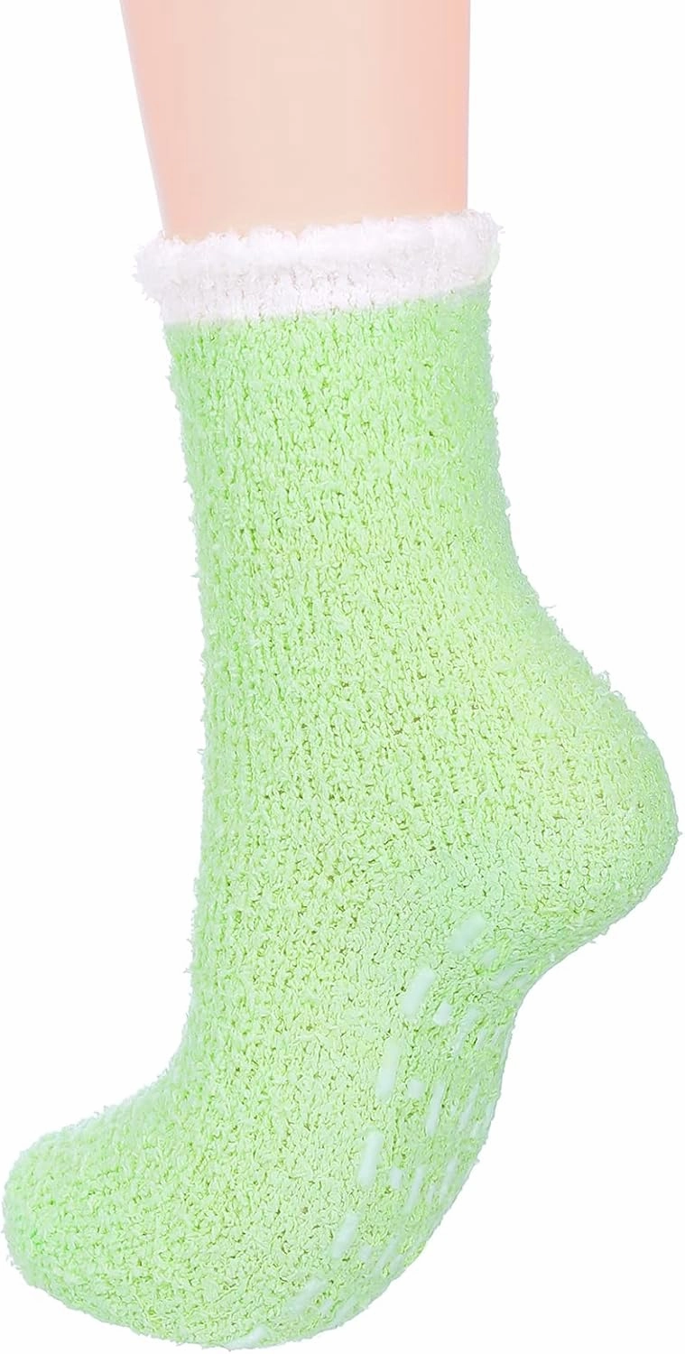Womens Winter Socks Fluffy Sleep Socks Fleece Fuzzy Socks Athletic Warm Socks Plush Cozy Socks