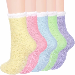 Womens Winter Socks Fluffy Sleep Socks Fleece Fuzzy Socks Athletic Warm Socks Plush Cozy Socks