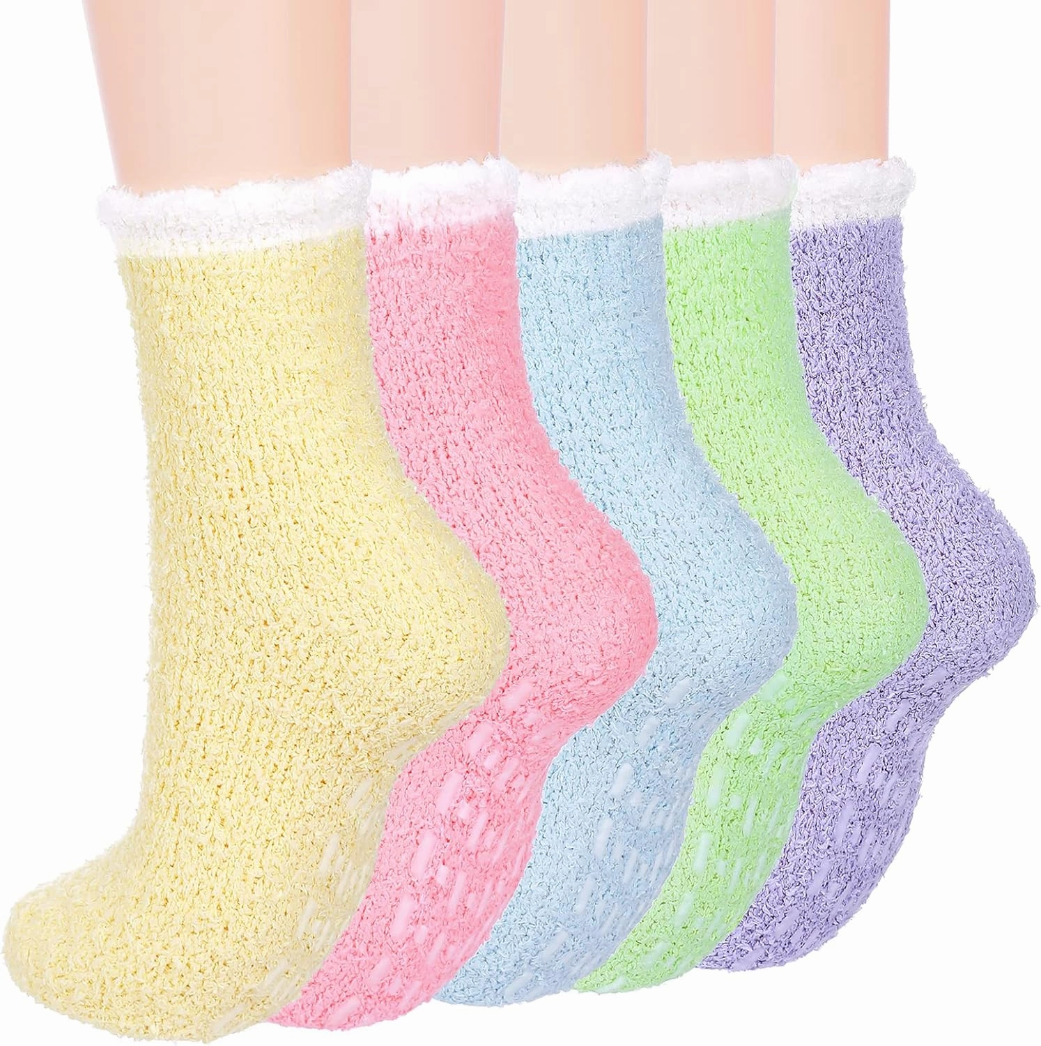 Womens Winter Socks Fluffy Sleep Socks Fleece Fuzzy Socks Athletic Warm Socks Plush Cozy Socks