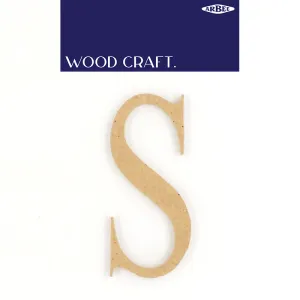 WOODEN ALPHABET LETTER MEDIUM S
