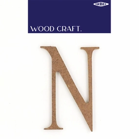 WOODEN ALPHABET LETTER MEDIUM N
