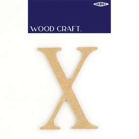 WOODEN ALPHABET LETTER MEDIUM X