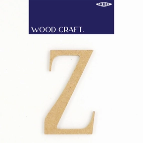 WOODEN ALPHABET LETTER MEDIUM Z