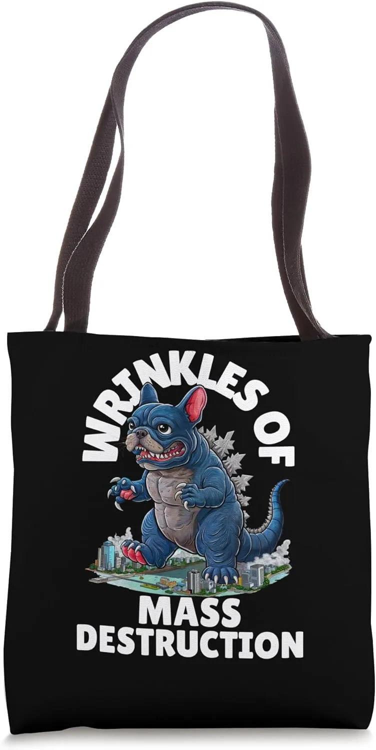 Wrinkles of Mass Destruction - Cute Monster Tote Bag
