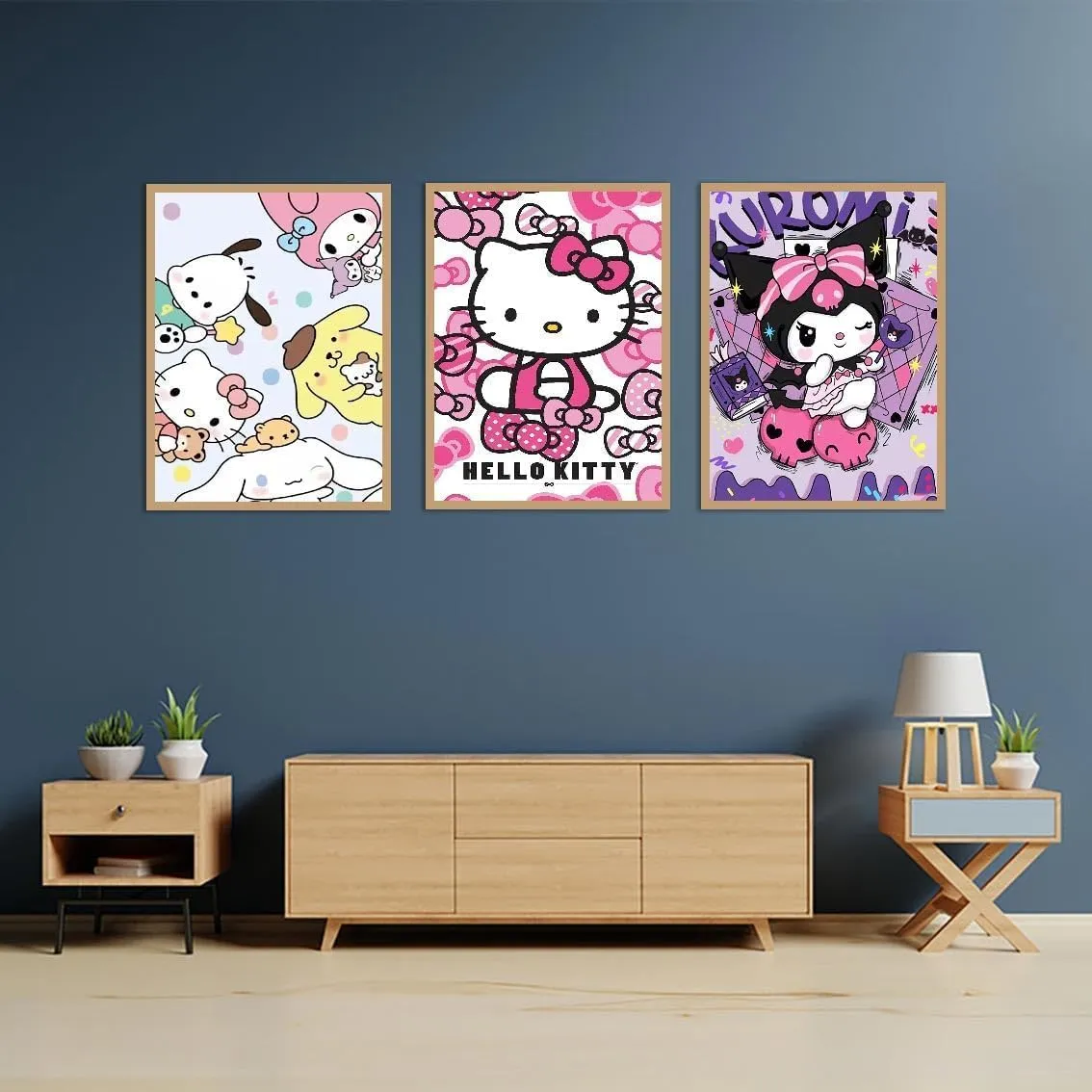 WUDWL Diamond Painting Kits for Adults - 3 Pack Cartoon 5D Diamond Art Kits Full Drill Diamond Dots Paintings with Diamonds Gem Art and Crafts Home Decor 12x16inch ﻿