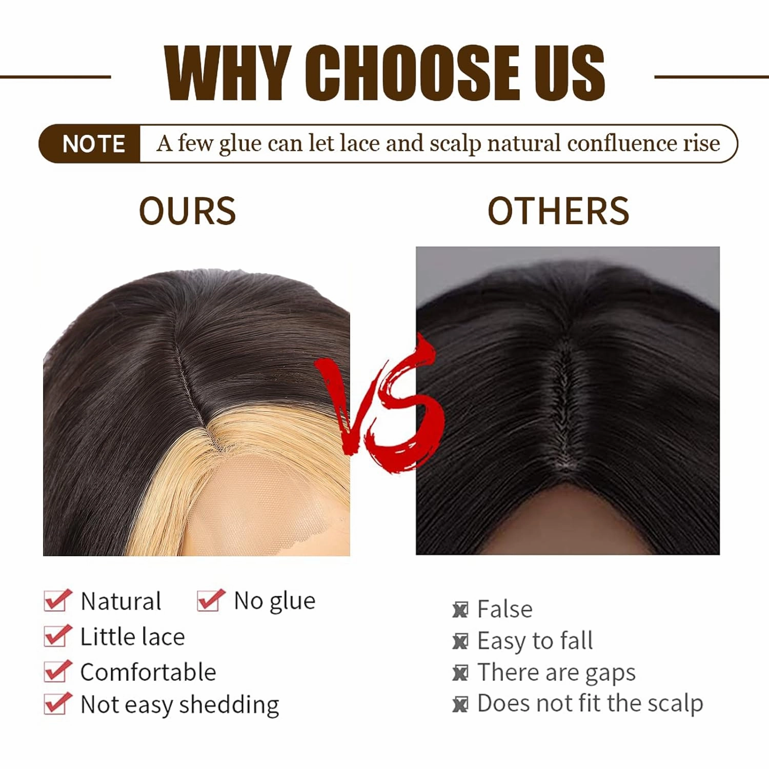 xccoco Long Wavy Wigs for Women Black Highlighted Wig Body Wave Synthetic Lace Wig 28inch Black Wig with Blonde Streaks Highlight Wig Heat Resistant Curly Wavy Side Part Wig