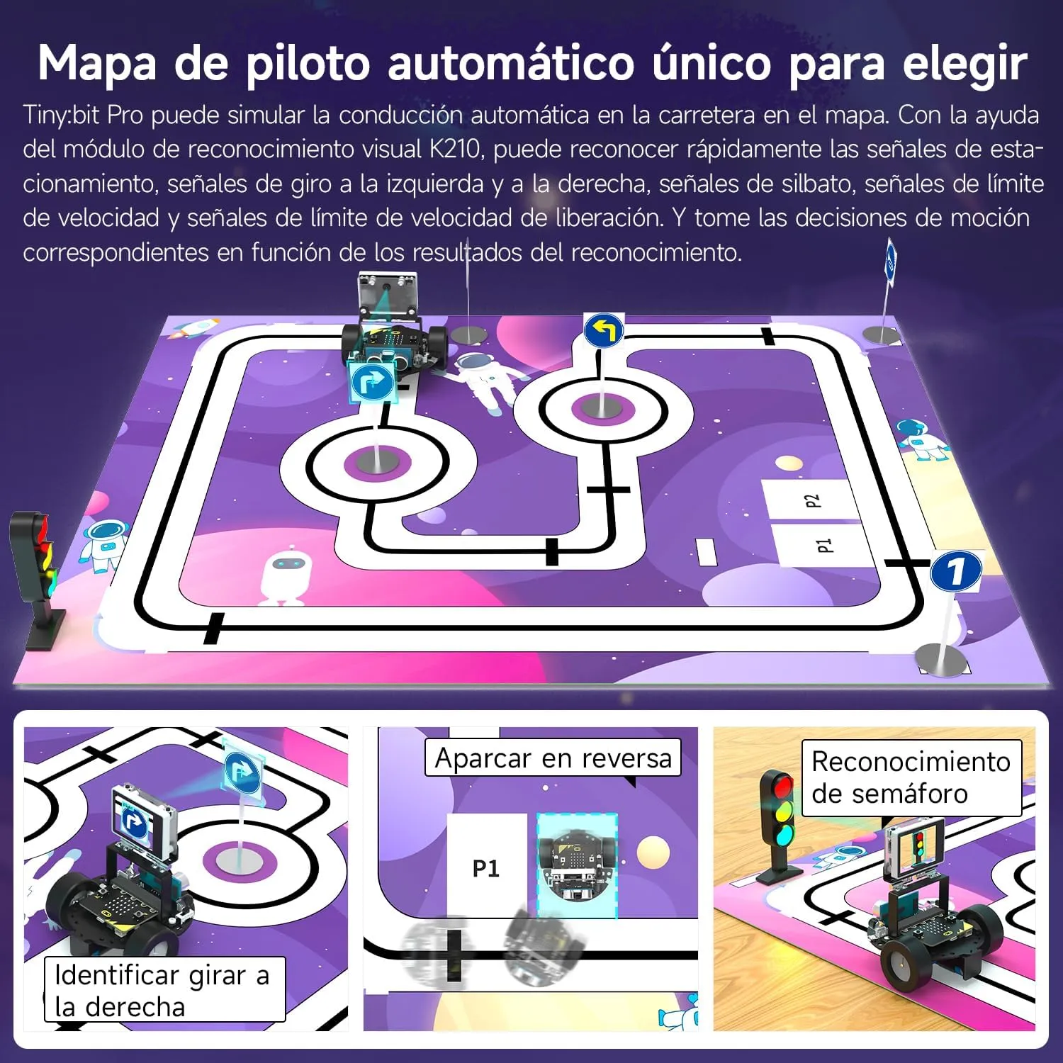 Yahboom Toys Car Micro:bit Project Smart Robot Car Tinybit Pro Upgrade AI Visual Recognition Graphical Programming Line Tracking Ultrasonic Sensor Remote Control (Standard Kit with V2)