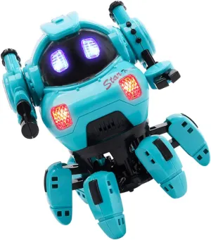 Yardwe Educational Robot Toy for Children Dancing Electric Robot Boys and Girls Plastic Material Parent-Child Playtime