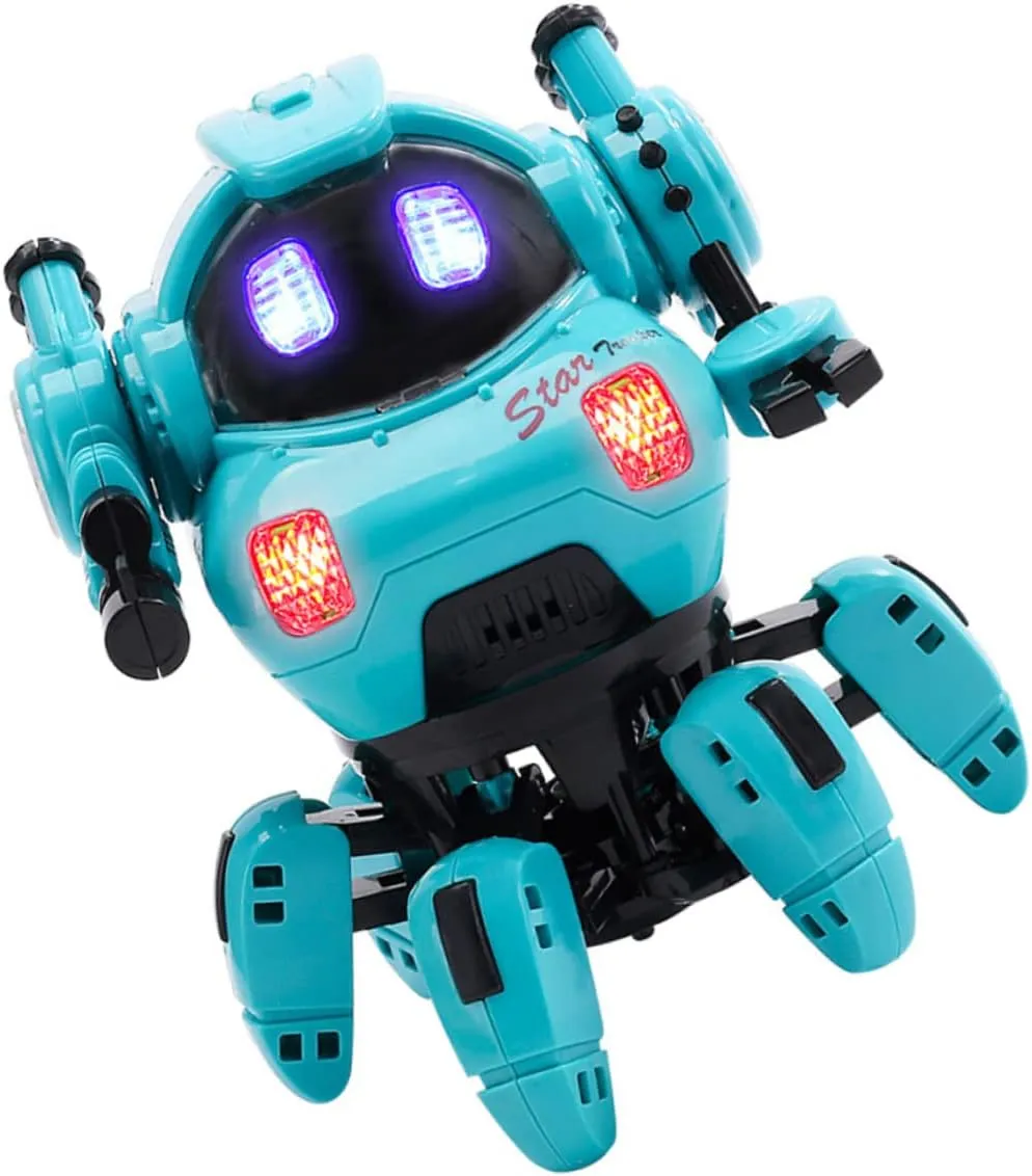 Yardwe Educational Robot Toy for Children Dancing Electric Robot Boys and Girls Plastic Material Parent-Child Playtime
