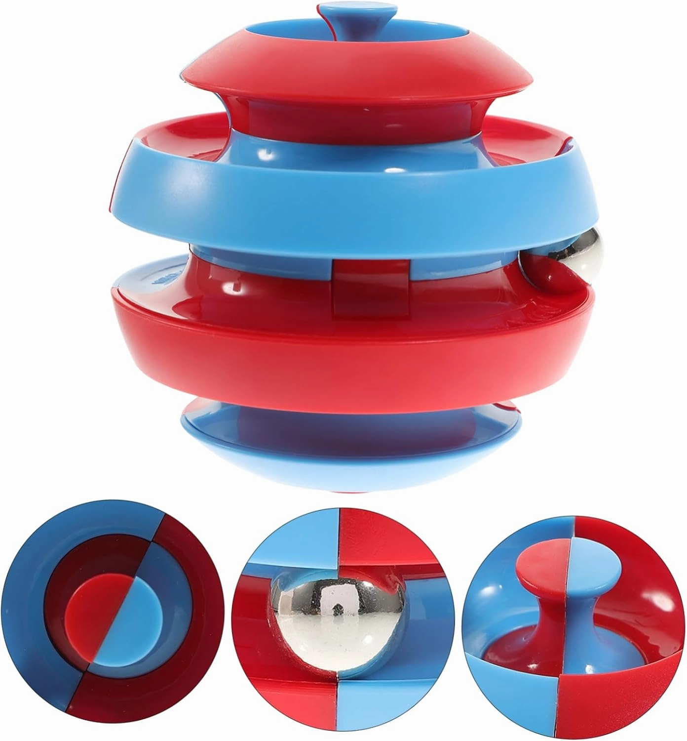 Yardwe Fidget Orbit Ball Sphere Relief Puzzle Game for Adults Enhance Cognitive Skills Finger Coordination Creativity