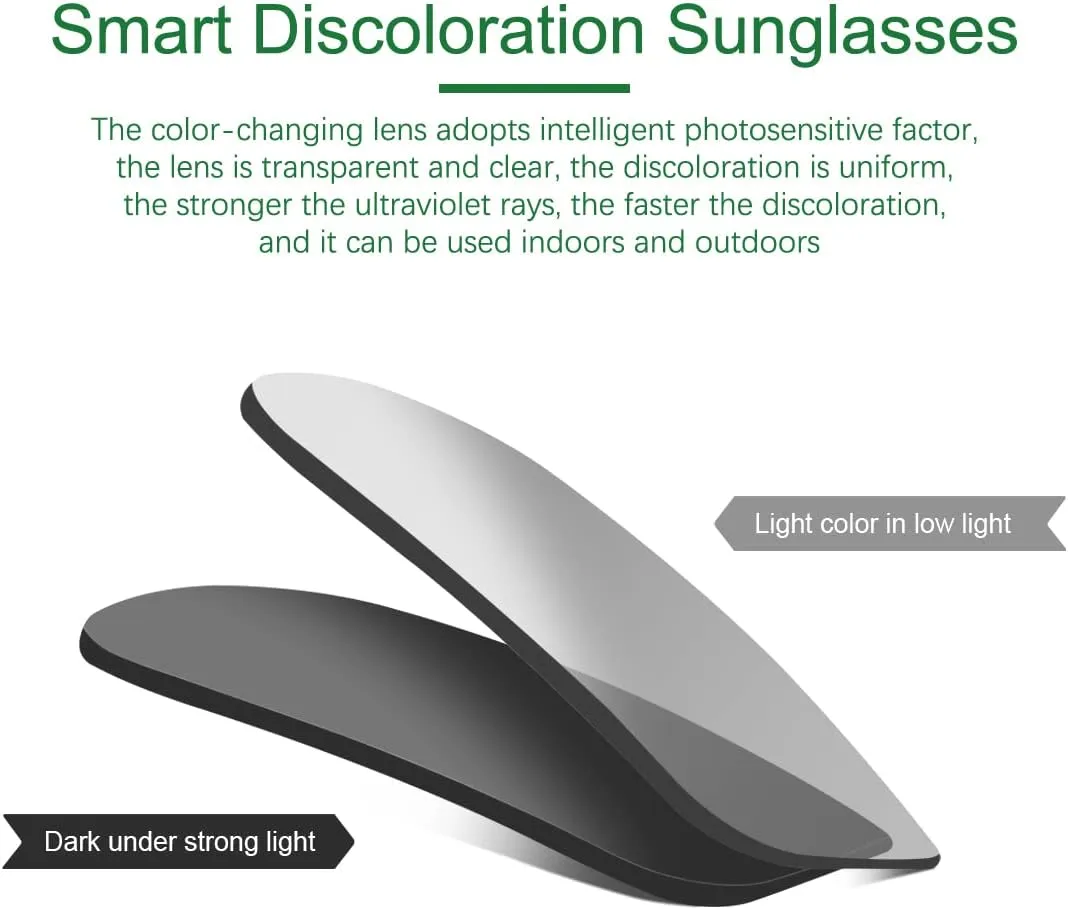 YIMI Polarized Photochromic Sunglasses for Men Women Outdoor Sports Driving Anti Glare UV400 Protection z87 Safety Glasses