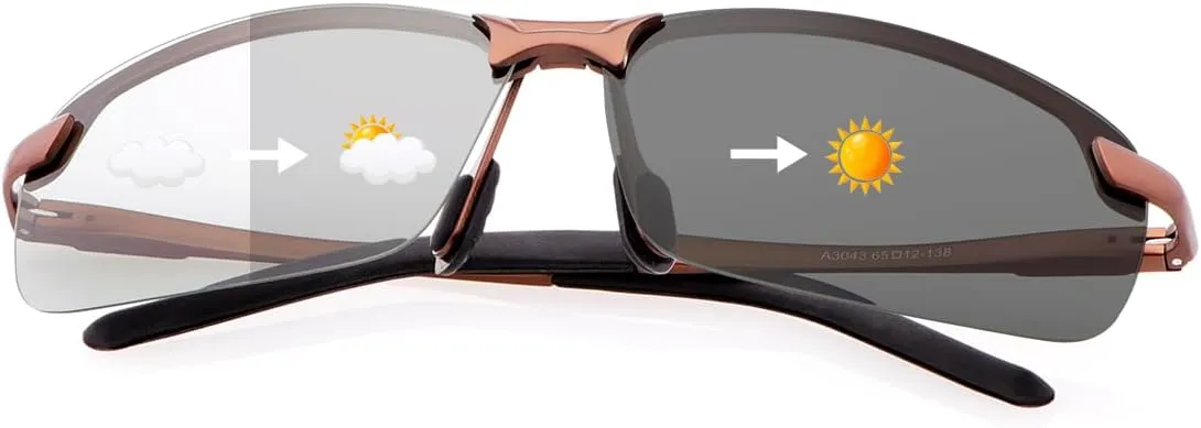 YIMI Polarized Photochromic Sunglasses for Men Women Outdoor Sports Driving Anti Glare UV400 Protection z87 Safety Glasses