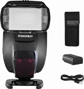 YONGNUO GN60 Wireless Manual Flash Speedlite YN730 with 2000mAh Lithium Battery, Support 2.4G Wireless Trigger System, for Nikon Canon Olympus Sony Fuji Cameras with Standard Hot Shoe