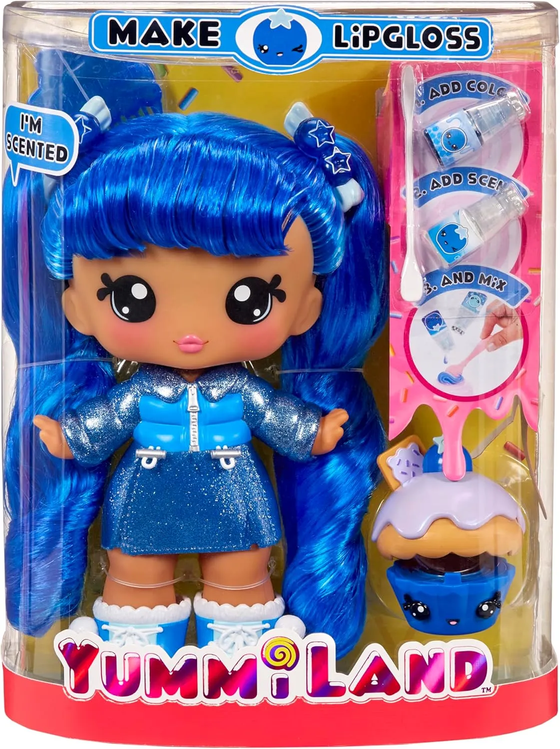 Yummiland Large Doll   Lipgloss Pet- Rory Blueberry, Age 4 