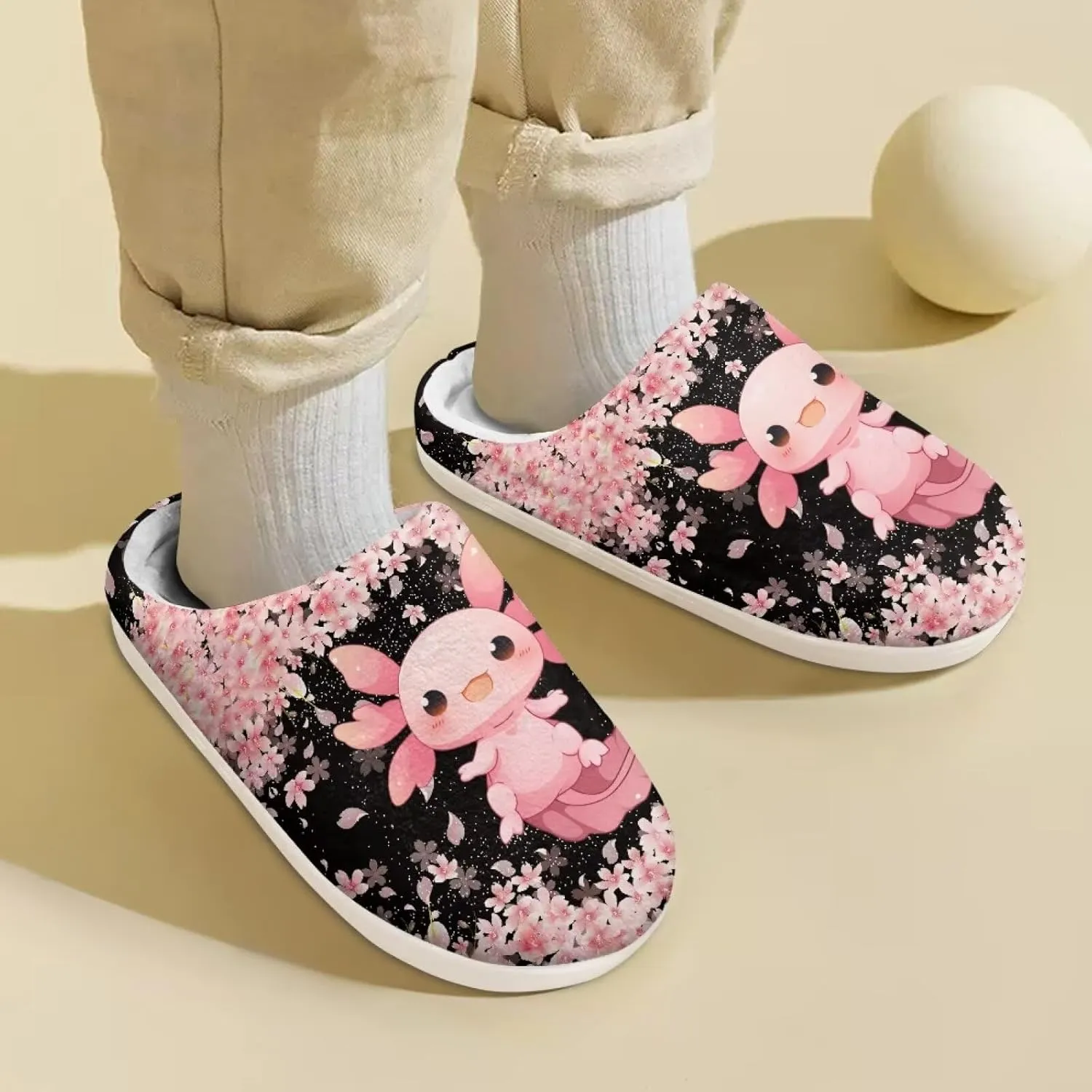 Yzaoxia Plush Slippers for Kids House Slippers for Bedroom