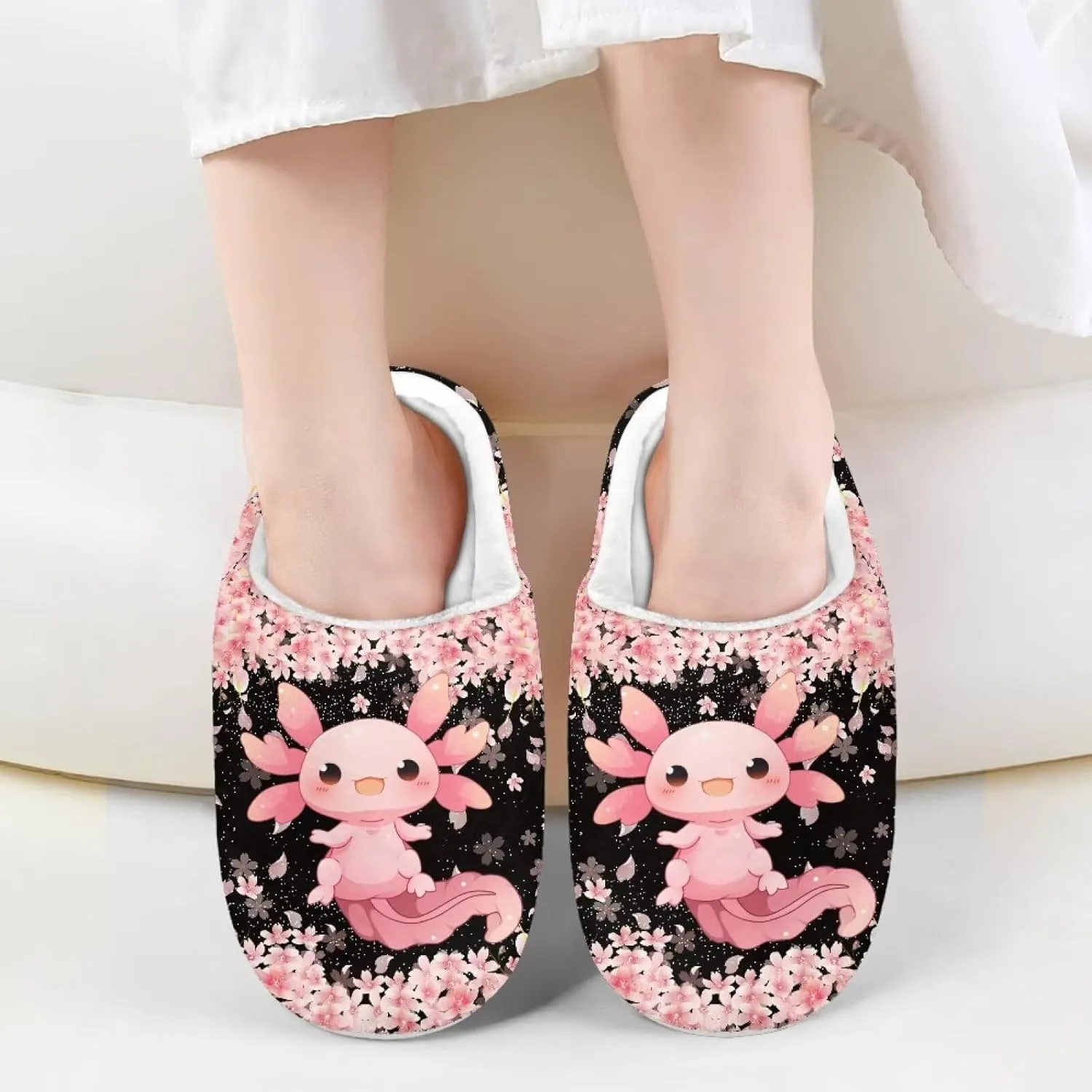 Yzaoxia Plush Slippers for Kids House Slippers for Bedroom