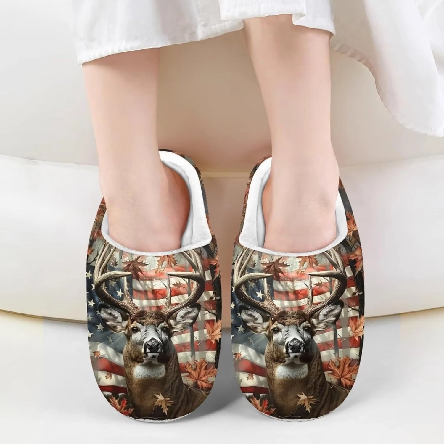 Yzaoxia Plush Slippers for Kids House Slippers for Bedroom