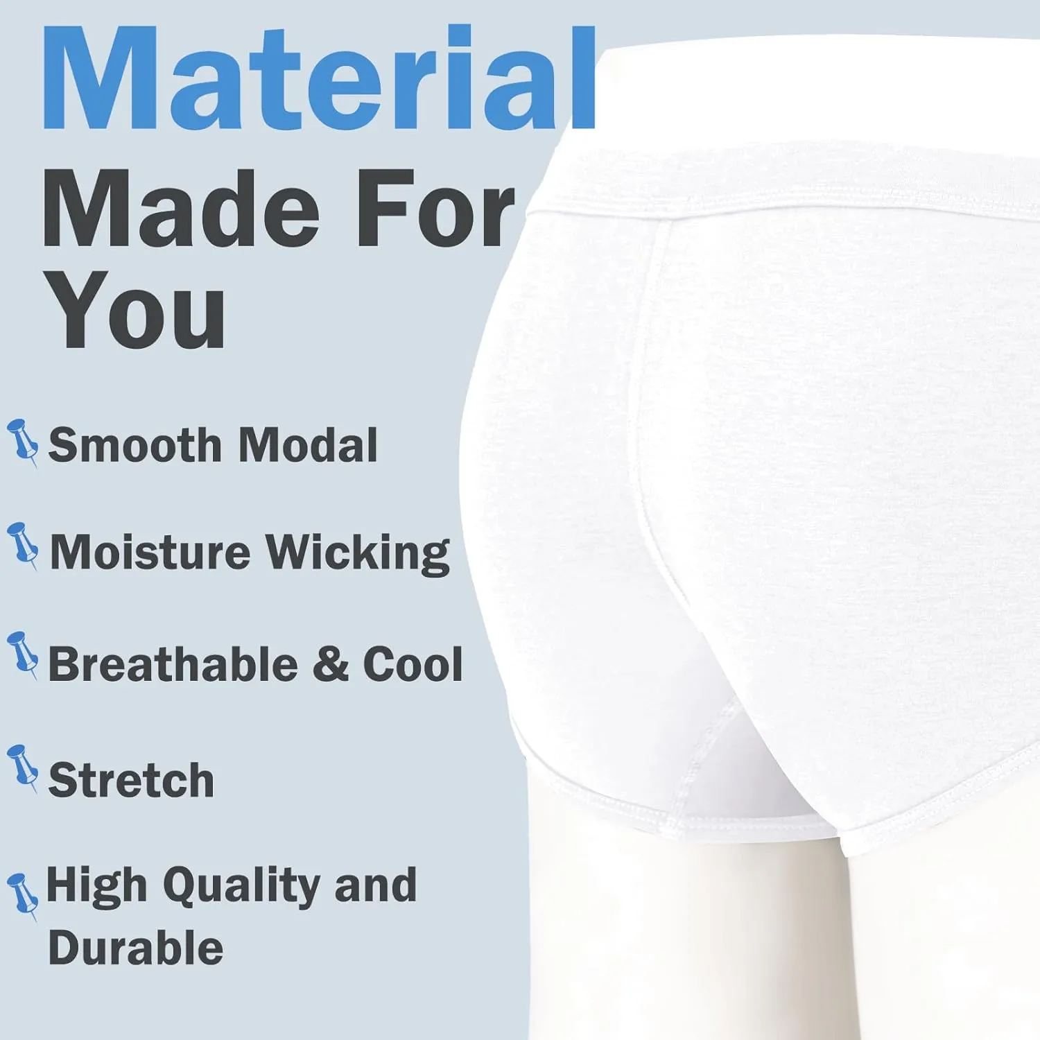 ZONBAILON Men's Bulge Enhancing Brief Dual Pouch Underwear Breathable Bikini’s Boxer Modal Trunk