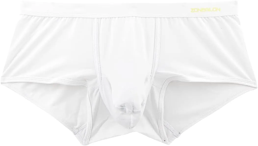 ZONBAILON Men's Bulge Enhancing Brief Dual Pouch Underwear Breathable Bikini’s Boxer Modal Trunk